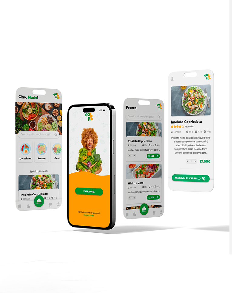 schermate mobile eatfit